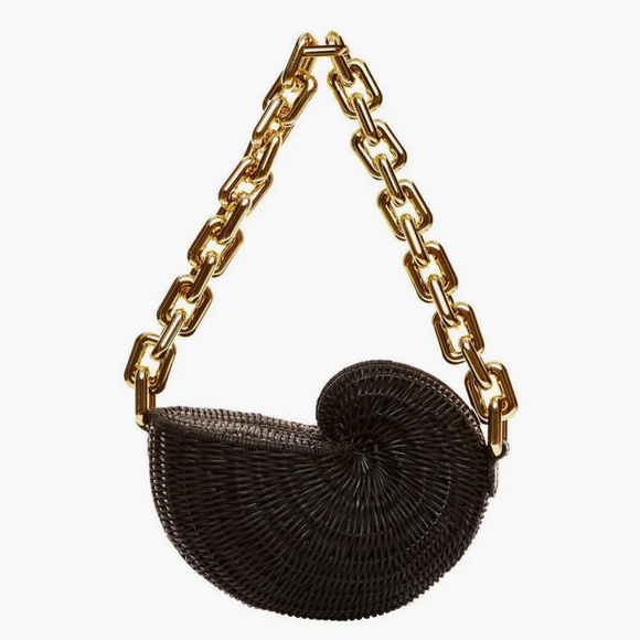 Poolside The Anna Conch Bag In Midnight Black - Picture 4 of 8